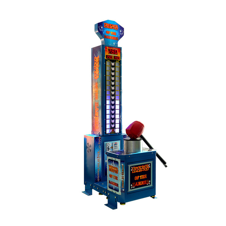 Wholesale Indoor Amusement Game Coin Operated Arcade King Hammer Electronic Boxing Game Machine