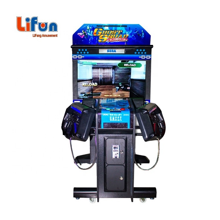 2 Player coin operated Ghost Squad gun shooting Game machine indoor amusement gun Simulator shoot game for game zone