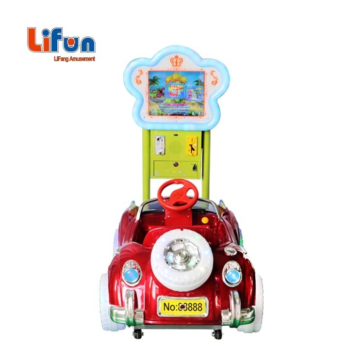 Coin Operated 3D Kiddie Ride Game Simulator Arcade Kids Motor Video Racing Game Machine For children