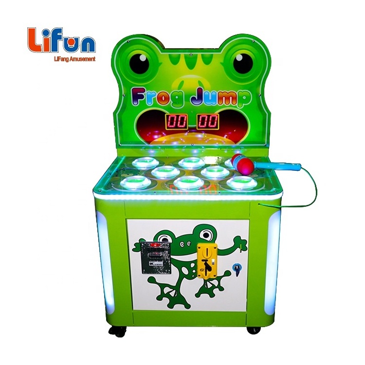 Whack-a-Mole 2 Players kids redemption game machine indoor coin operated Crazy Frog Hammer Hit Arcade Game Machine for child