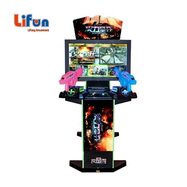 3 In 1 kids children Gun Shooting game machine Aliens Ultra Firepower Arcade indoor shooting Game for sale