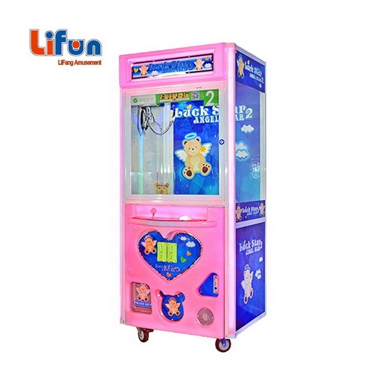 coin operated Prize doll gift crane game Machine Lucky Star Arcade Stacker Game Toy Crane Claw Vending Machine