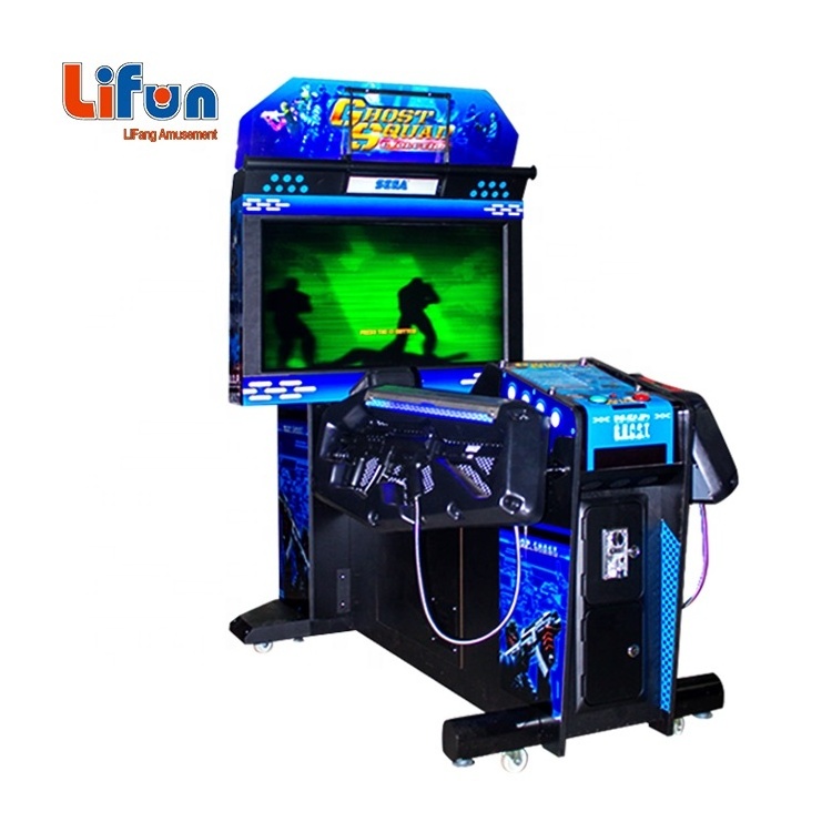 2 Player coin operated Ghost Squad gun shooting Game machine indoor amusement gun Simulator shoot game for game zone