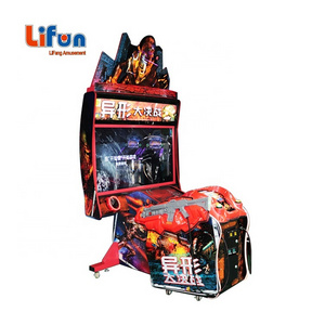 China Supplier 55" Luxury Coin Operated Alien Armageddon Gun Shooting Simulator Arcade Game Machine For Sale