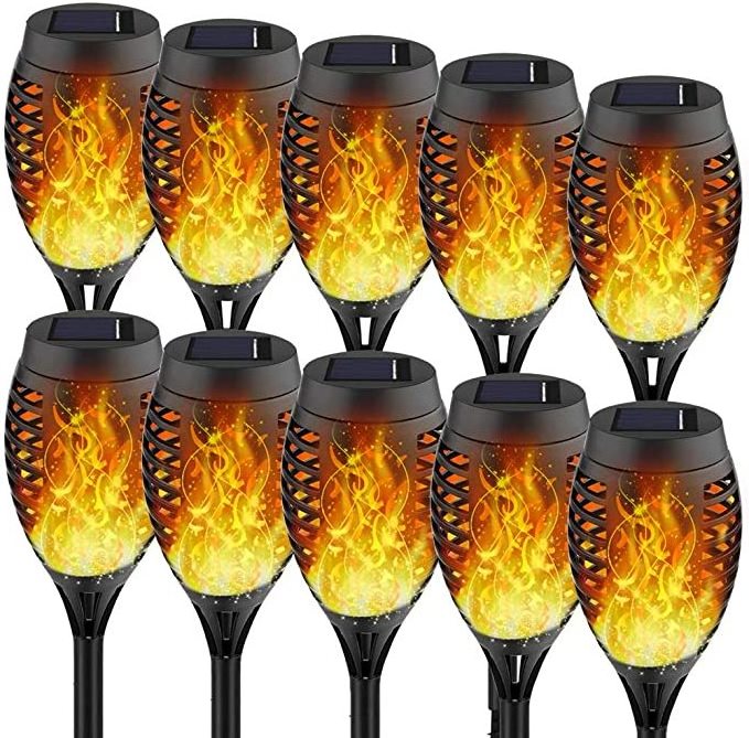 Halloween christmas waterpro of festive decoration landscape mini torch lights for garden pathway