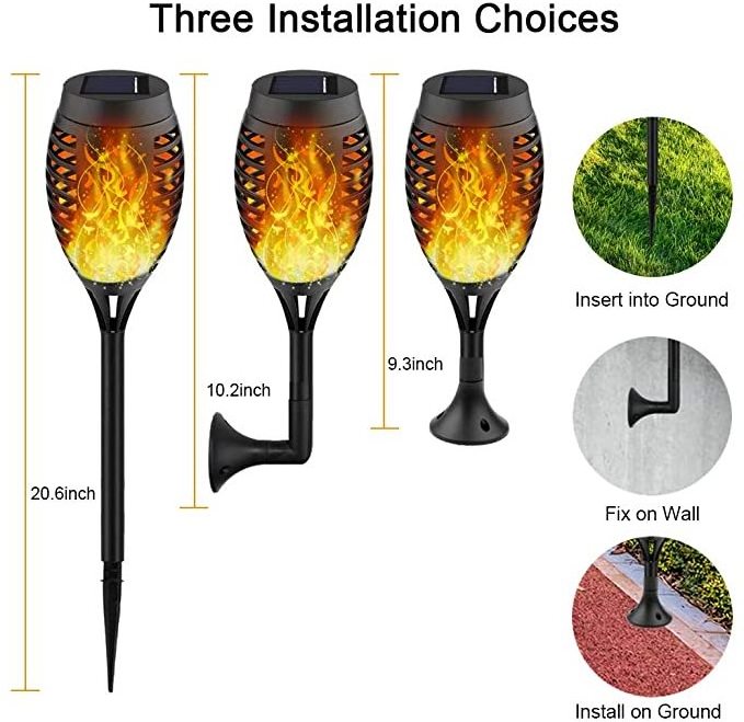 Halloween christmas waterpro of festive decoration landscape mini torch lights for garden pathway