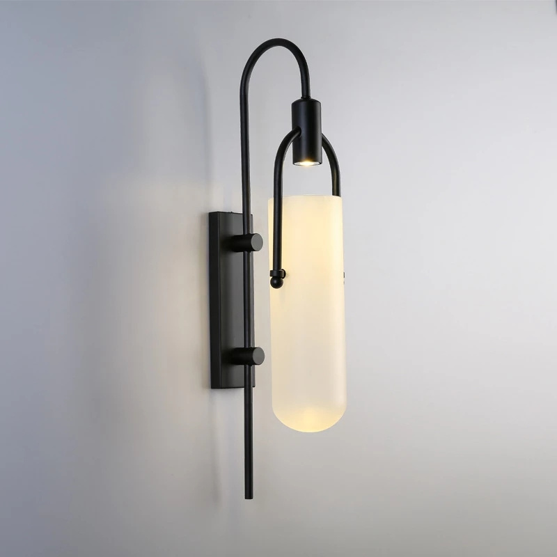 Newly design modern led decorate art glass interior wall light sconce