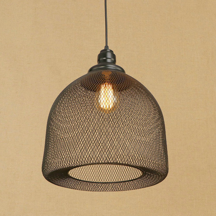 Loft style Nordic Wire Cage Industrial Metal Pendant Light