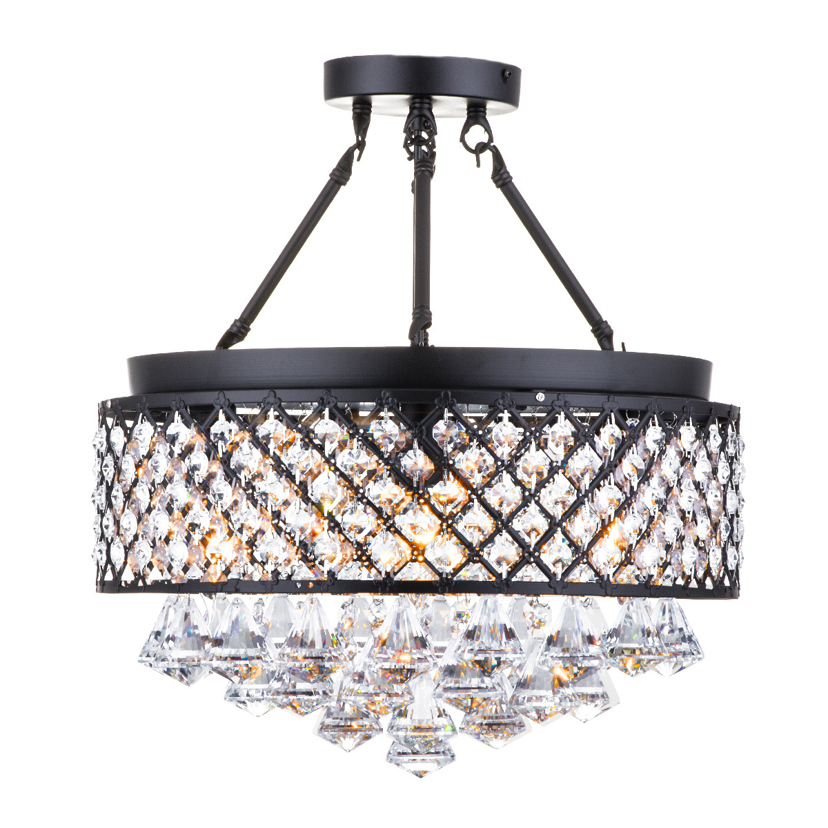 Modern hotel reception crystal drop pendant chandelier home lighting for decor