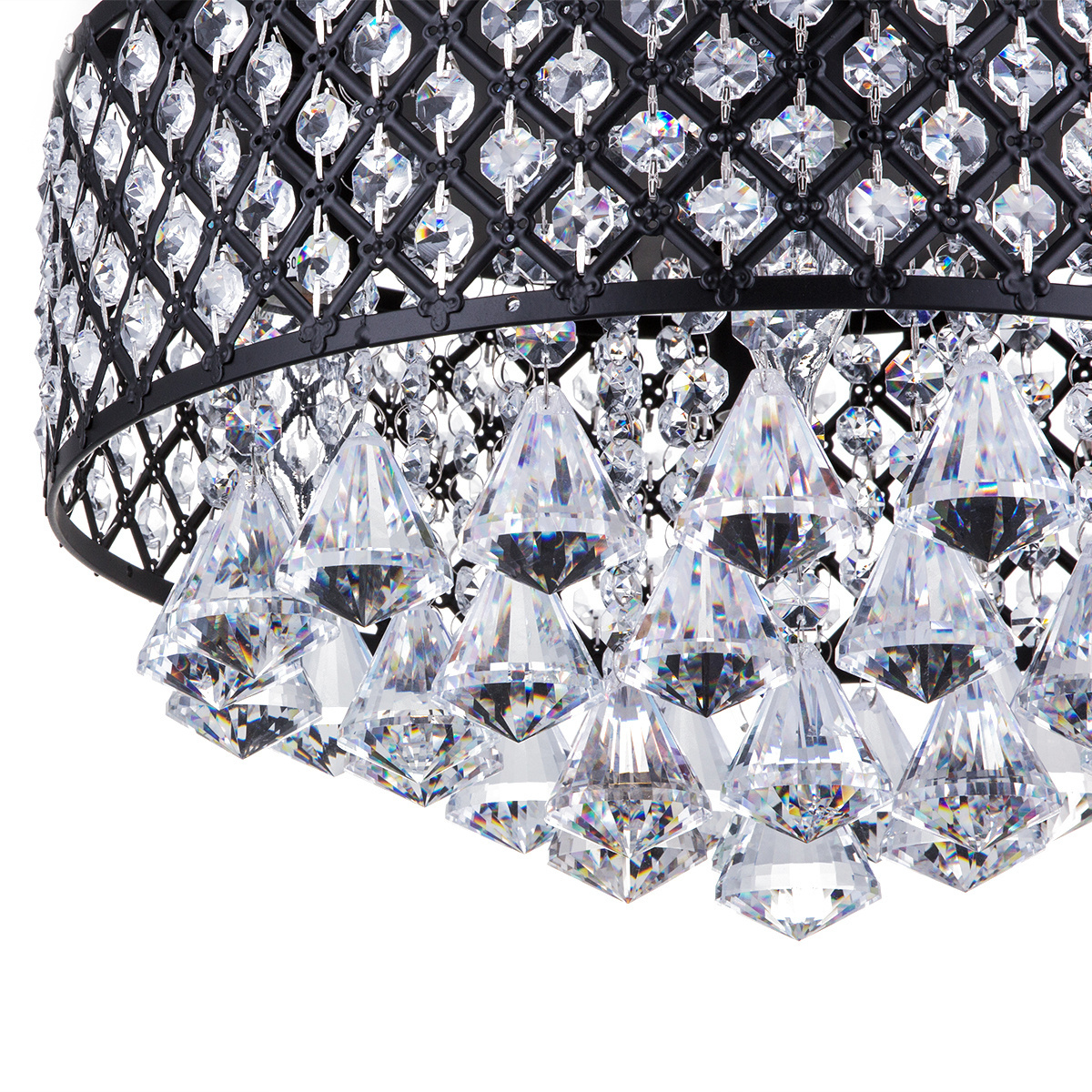 Modern hotel reception crystal drop pendant chandelier home lighting for decor