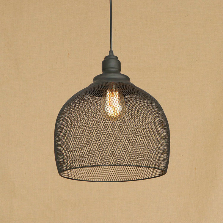 Loft style Nordic Wire Cage Industrial Metal Pendant Light