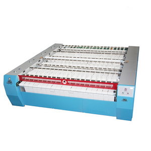 2023 automatic ironing machine flatwork ironer for ironing bed sheet stainless steel drum roller