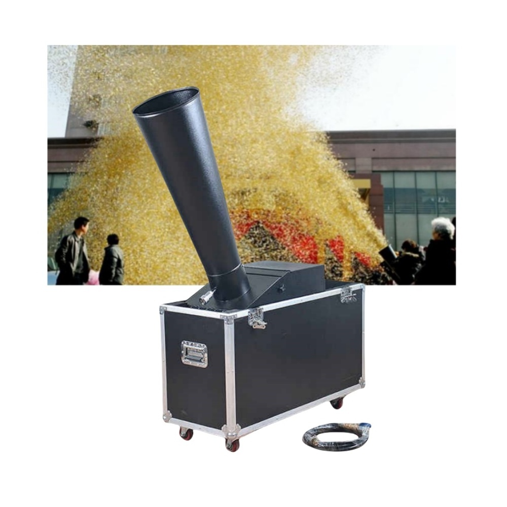 CO2 or nitrogen driven confetti blower paper confetti cannon machine