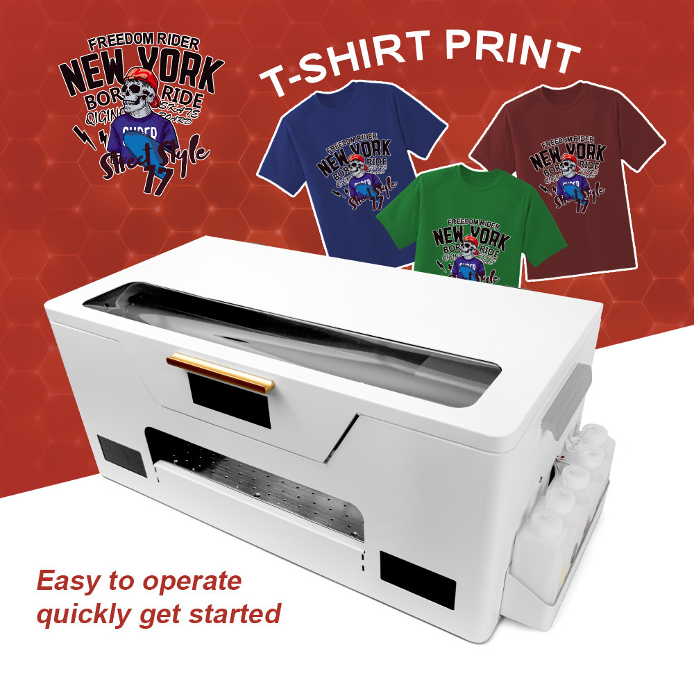 Original Small Portable Mini T-Shirt Dtf Uv Printer Printing Machine i3200 printhead dtf printer 33cm power jet uv dtf xp600