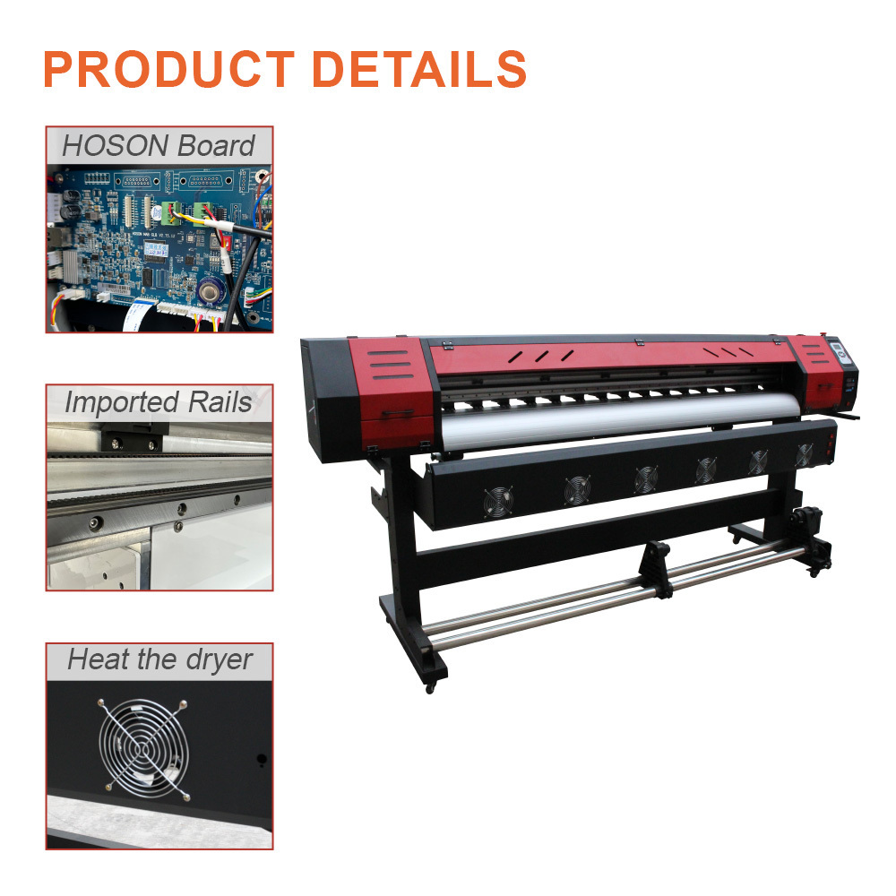 In Stock 1.8m Inkjet indoor Outdoor advertising printing machine I3200 eco solvent printer Photo I3200 Large Format Dtf Printer