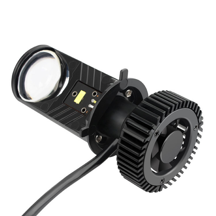 Car LED headlight 3570 high and low beam integrated T9 super bright car light spotlight with lens LED car headlight