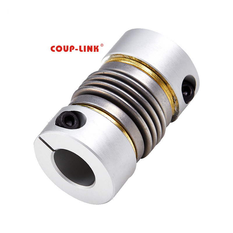 COUP-LINK Hot Selling helical rotex miniature clamp flexible bellow shaft coupling