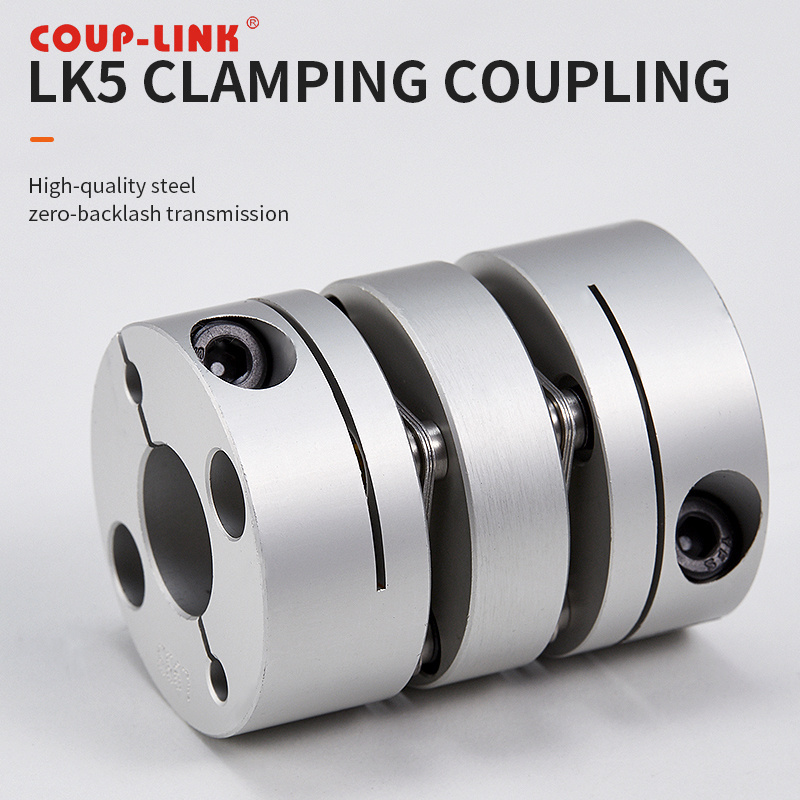 Clamp Type Cnc Double Disc Coupling Bore 6Mm Aluminum Flexible Shaft Coupling