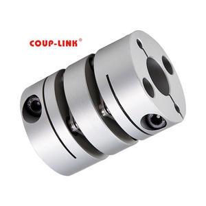 Clamp Type Cnc Double Disc Coupling Bore 6Mm Aluminum Flexible Shaft Coupling