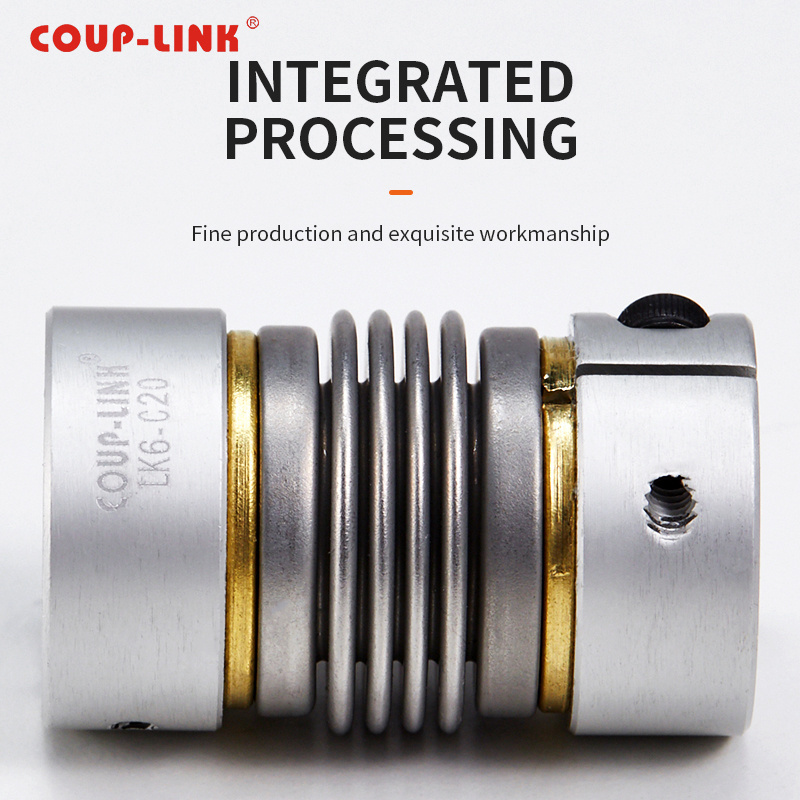 COUP-LINK Hot Selling helical rotex miniature clamp flexible bellow shaft coupling