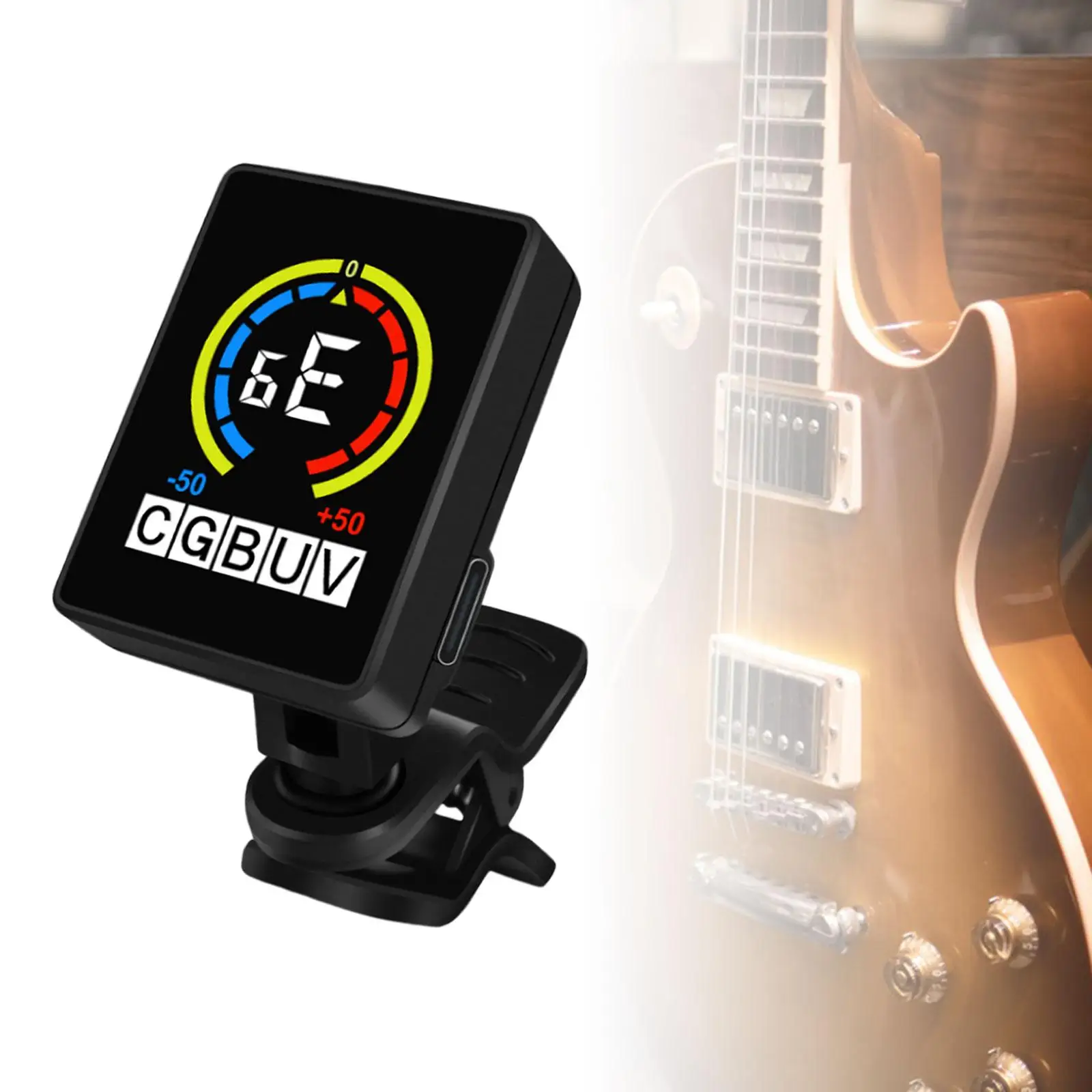 Guitar Tuner Micro Headstock USB Charging Tuner For Acoustic Electric Guitar Bass Mandolin Banjo Ukelele Accessories