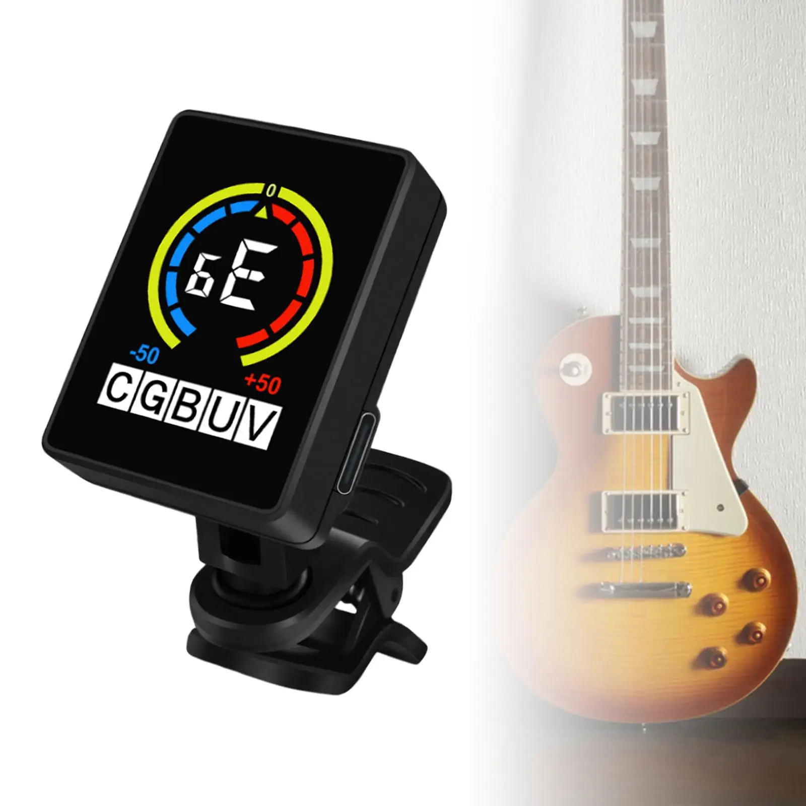 Guitar Tuner Micro Headstock USB Charging Tuner For Acoustic Electric Guitar Bass Mandolin Banjo Ukelele Accessories