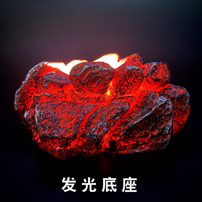 Lava Dragon Egg Ornamental Collection Decor Dinosaur Egg Statue Resin Dragon Egg Crystal Minerale Gemstone Home Decoration