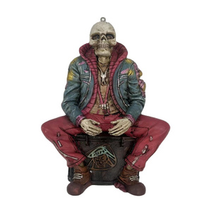 Skeleton Statue Decor Rock Band Musician Statues Spooky Concert Figures Party Musician Skeleton Decoration For Playrooms