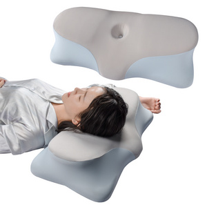 top fashion Horn pillow Foam Neck Contour Orthopedic Cervical Sleep Memory Foam Pillow side sleeper pillow