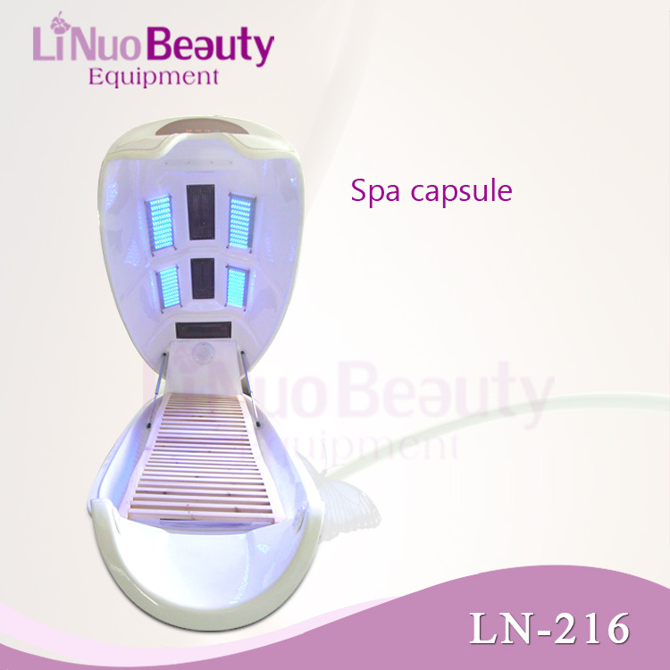 Far Infrared Sauna Spa Capsule / LED Light Therapy Bed For dry Steam