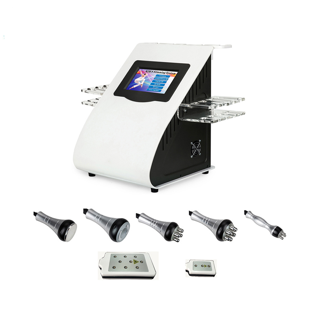 LINUO 6 in 1 body slimming kim 8 system lipo laser fat  vacuum rf 80K cavitation machine