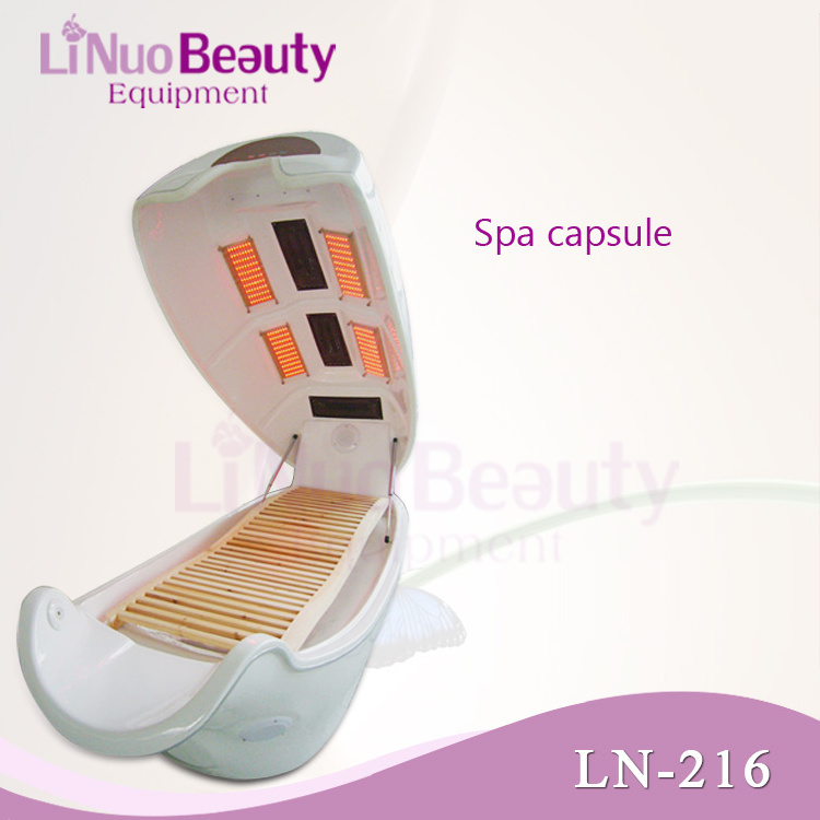 Far Infrared Sauna Spa Capsule / LED Light Therapy Bed For dry Steam