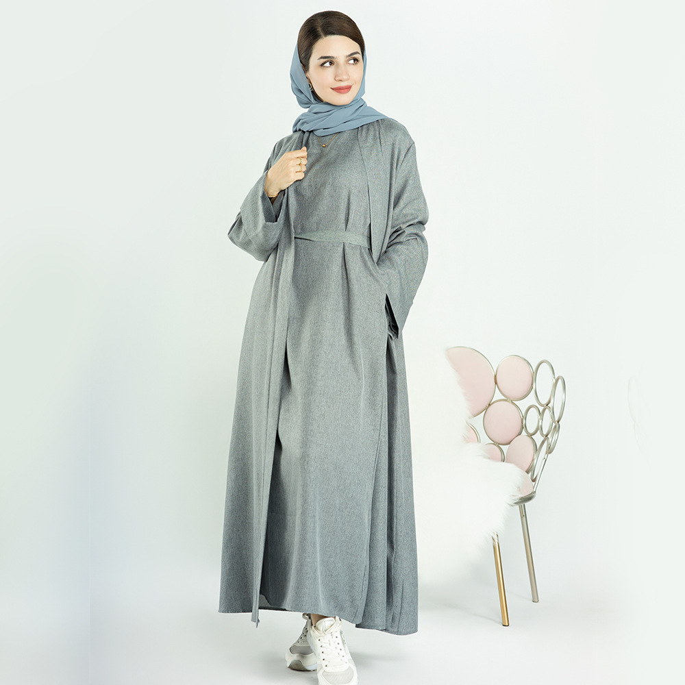 New Eid Collections Fashion Islamic Clothing Open Abaya Cardigan Kimono Muslim Women Modest Abaya Dubai