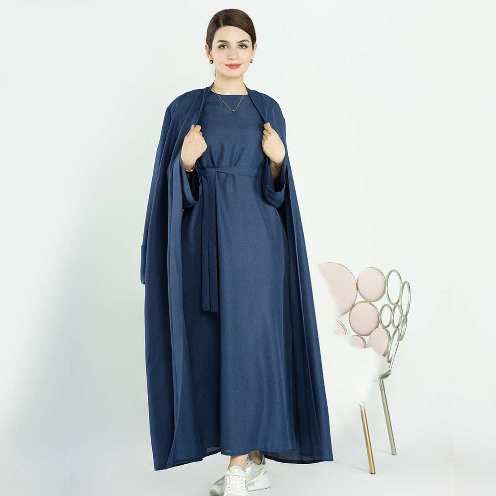 New Eid Collections Fashion Islamic Clothing Open Abaya Cardigan Kimono Muslim Women Modest Abaya Dubai