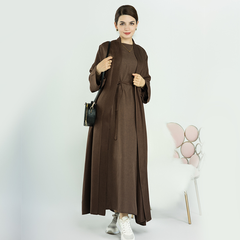 New Eid Collections Fashion Islamic Clothing Open Abaya Cardigan Kimono Muslim Women Modest Abaya Dubai