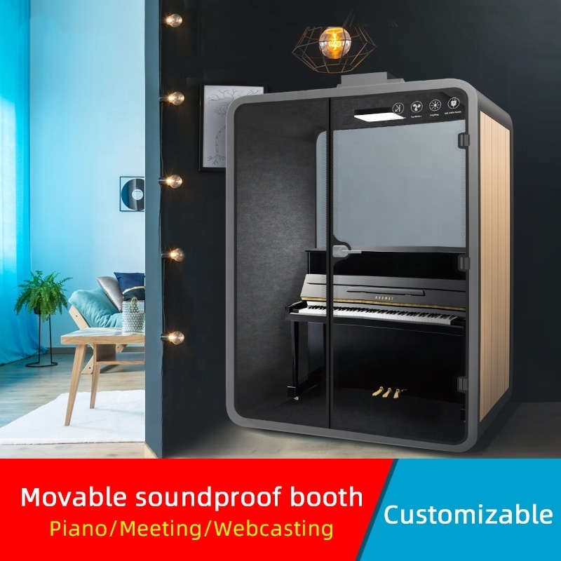 Easy Installation Acoustic Soundproof Drum Booth Phone Booth Office Private Pods Silence Booth