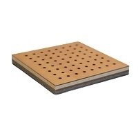 3d model design Sound Reflecting Wooden Perforated Acoustic Panel acoustical ceiling panel