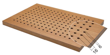 Sound Absorbing Panel Paneles Acusticos for Sport Hall Wooden Perforated Acoustic Wall Panel