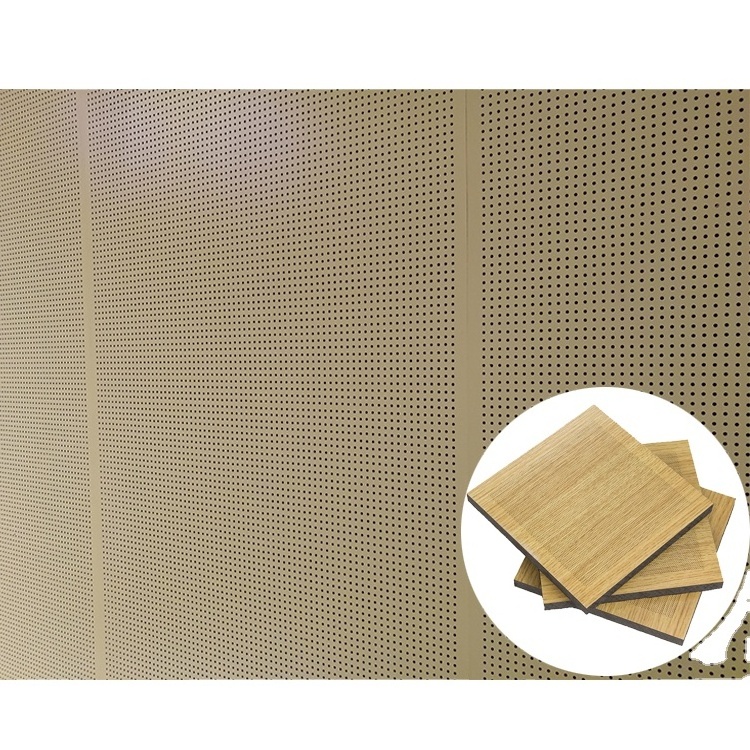 3d model design Custom Sound Absorbing Material Black MDF Micro Perforated Wooden Acoustic Panel