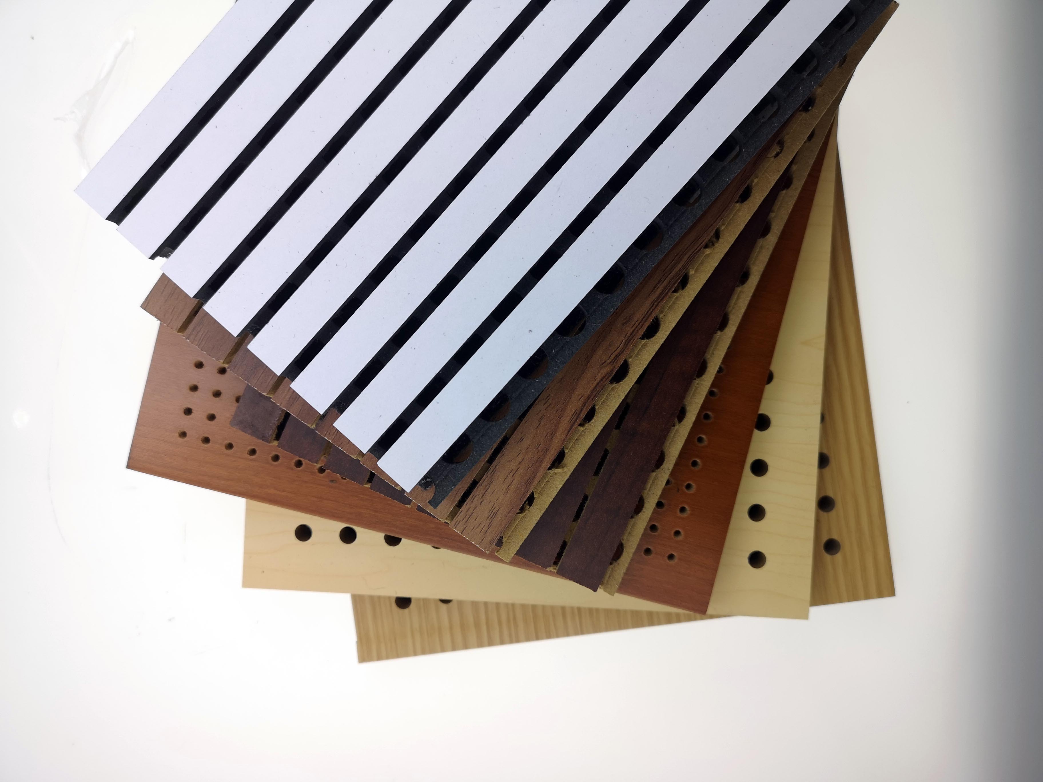 Sound Absorbing Panel Interior Hotel Office Decorative Mdf Wooden Grooved Acoustic Panel