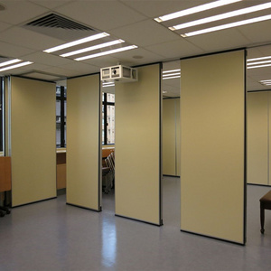 Liyin Sliding Doors Interior Room Divider Wooden Movable Office Partition acoustic partition