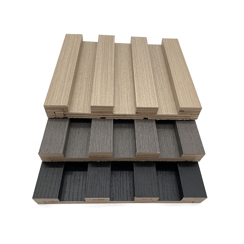 fluted wall mdf 3d wood wall panel cladding wood interior panels decorative wood panels for walls