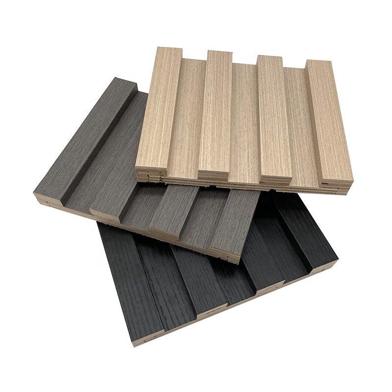 fluted wall mdf 3d wood wall panel cladding wood interior panels decorative wood panels for walls