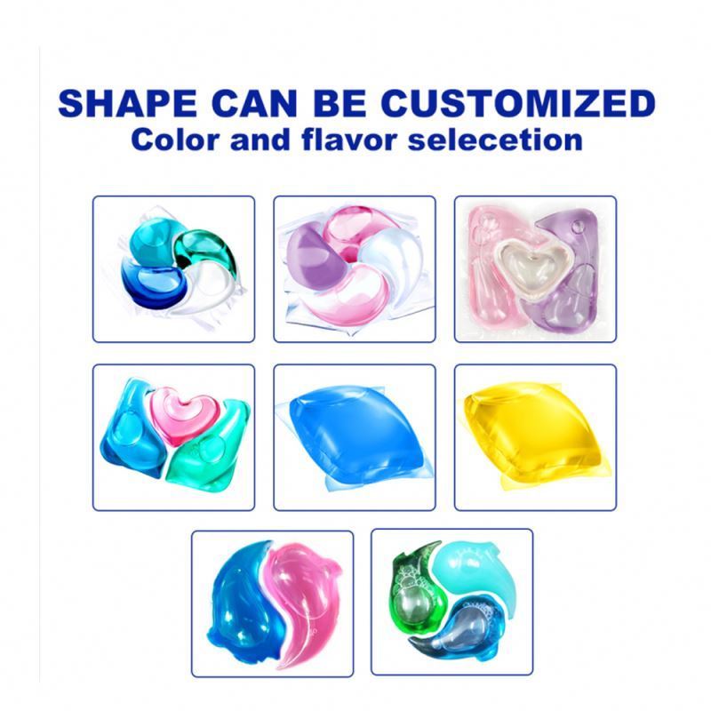 OEM Laundry Pods Washing Capsules Beads Capsule Gel Powder  Scent Soap For Cleaning Booster 3 In 1 Liquid Detergent Pod