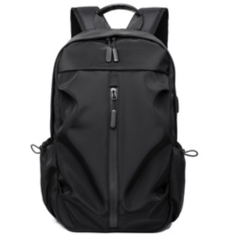 Water Resistant Private Label Men Lightweight Travel Backpack With usb Large Capacity Soft Women Black laptop backpack bag