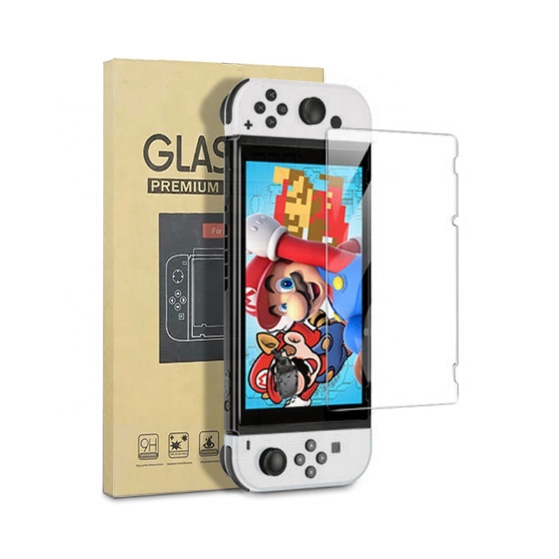 LKG wholesale high quality anti-shock tempered glass For Nintendo Switch OLED screen protector