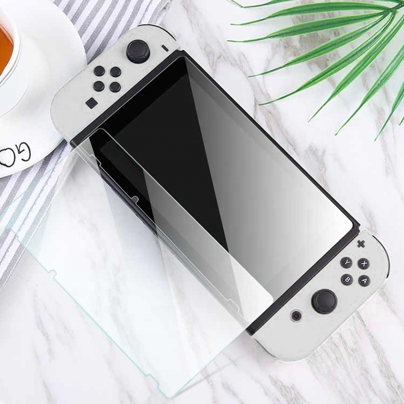 LKG wholesale high quality anti-shock tempered glass For Nintendo Switch OLED screen protector