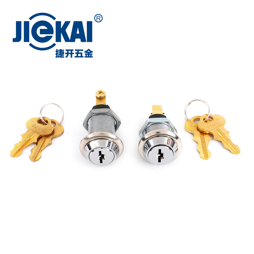 Jk201 Electric Keyboard Shutter Brass Key Cabinet Key Switch Two/Three Position Lock For Vending Forklifit