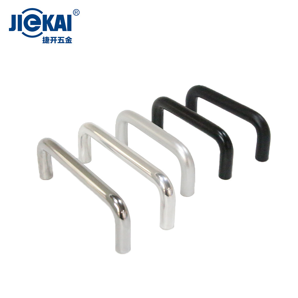 120 Cabinet Drawer Door Black Pull Handle LS511 Stainless Steel U Shape M5 Electric Protection Solid Furniture Handle & Knob