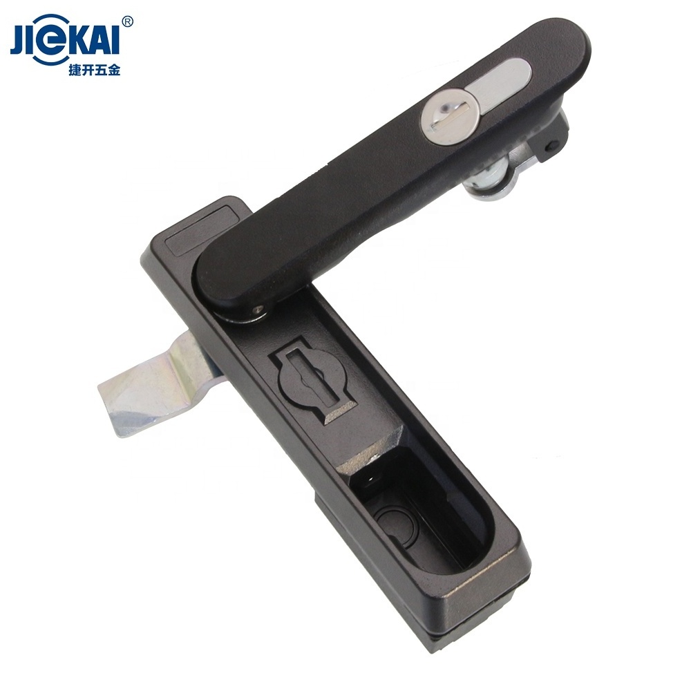 Top quality PM210 Black server rack Compression Latch Panel Push Locks Swing Door Handle Plane Lock